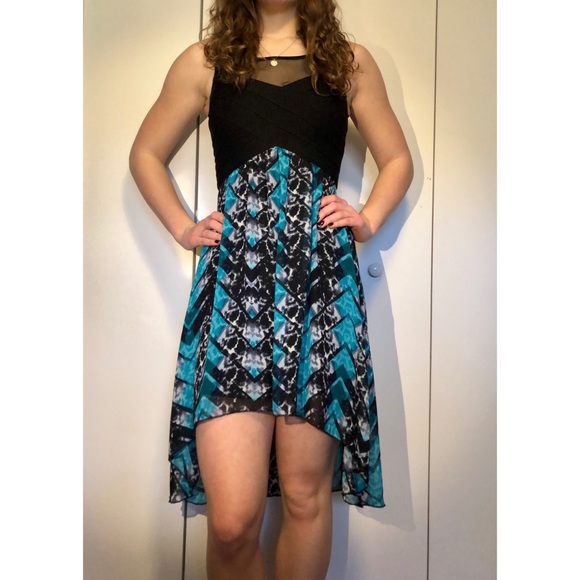 Charlotte Russe Dresses & Skirts - High Low Patterned Dress